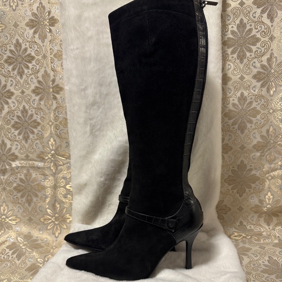 Colin Stuart Kneehigh Suede Boots - Picture 1 of 5
